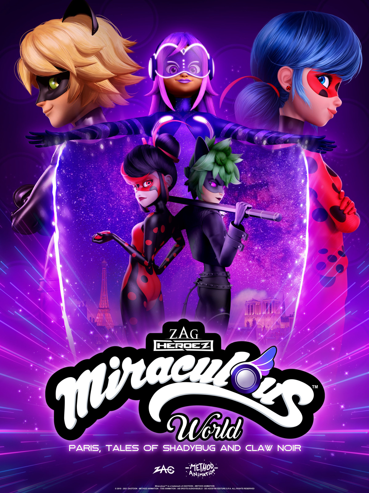 Miraculous World: Paris, As Aventuras De Shadybug E Garra Noir